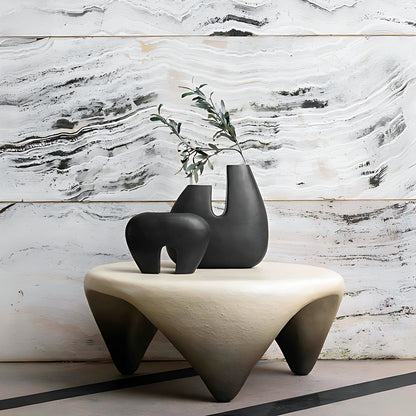 Sable Sculptural Serpentine Stone Vase by Kazuri, photo 4 of 4