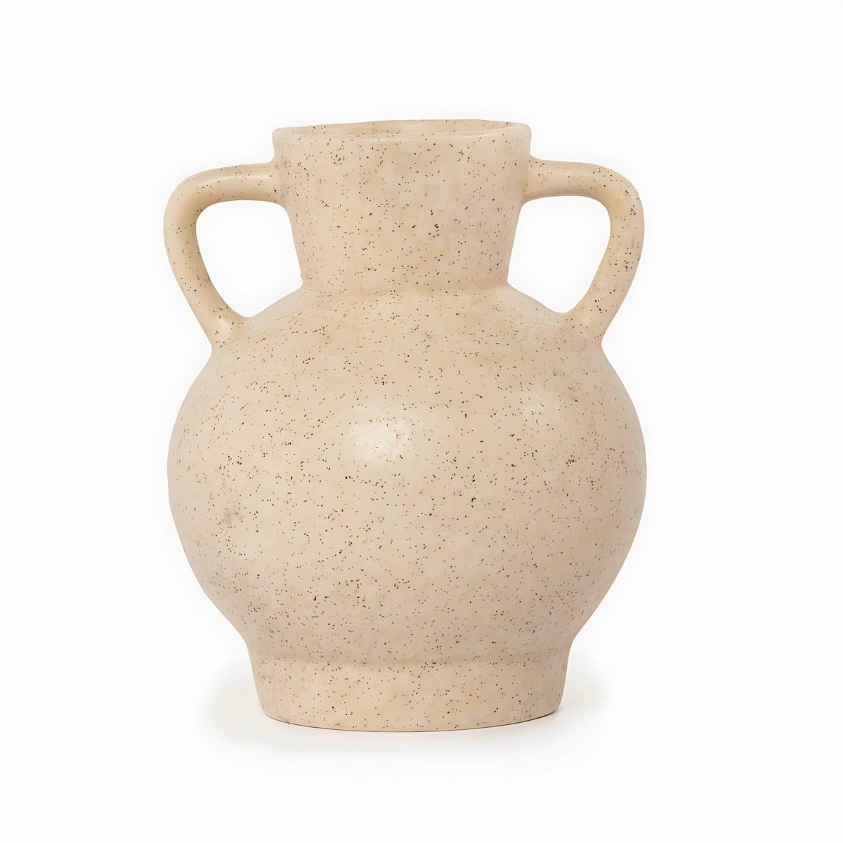 Sabrosa Speckled Stoneware Amphora Vase with Handles by Kazuri