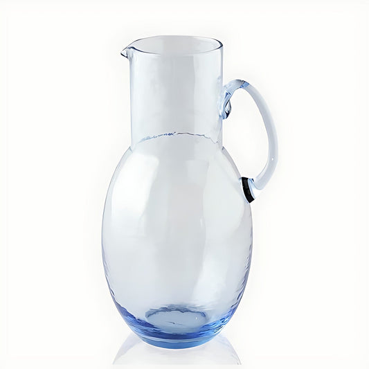 Samara Blue-Tinted Glass Pitcher by Kazuri