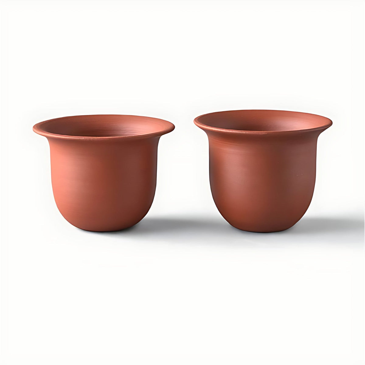 Shangrila Terracotta Cups with Flared Rim by Kazuri