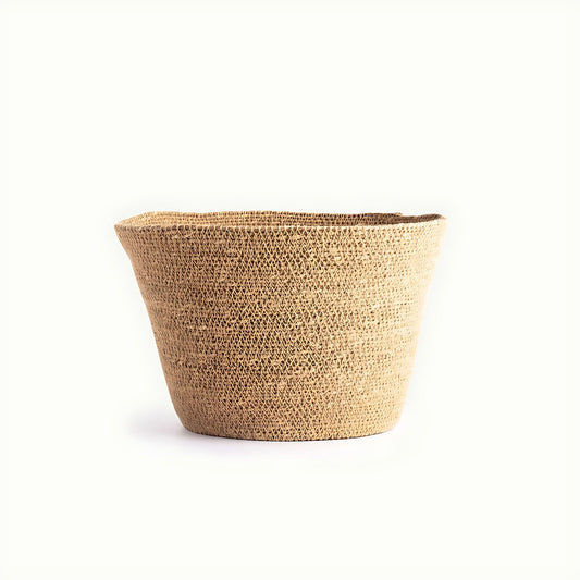 Sienna Woven Natural Grass Basket by Kazuri
