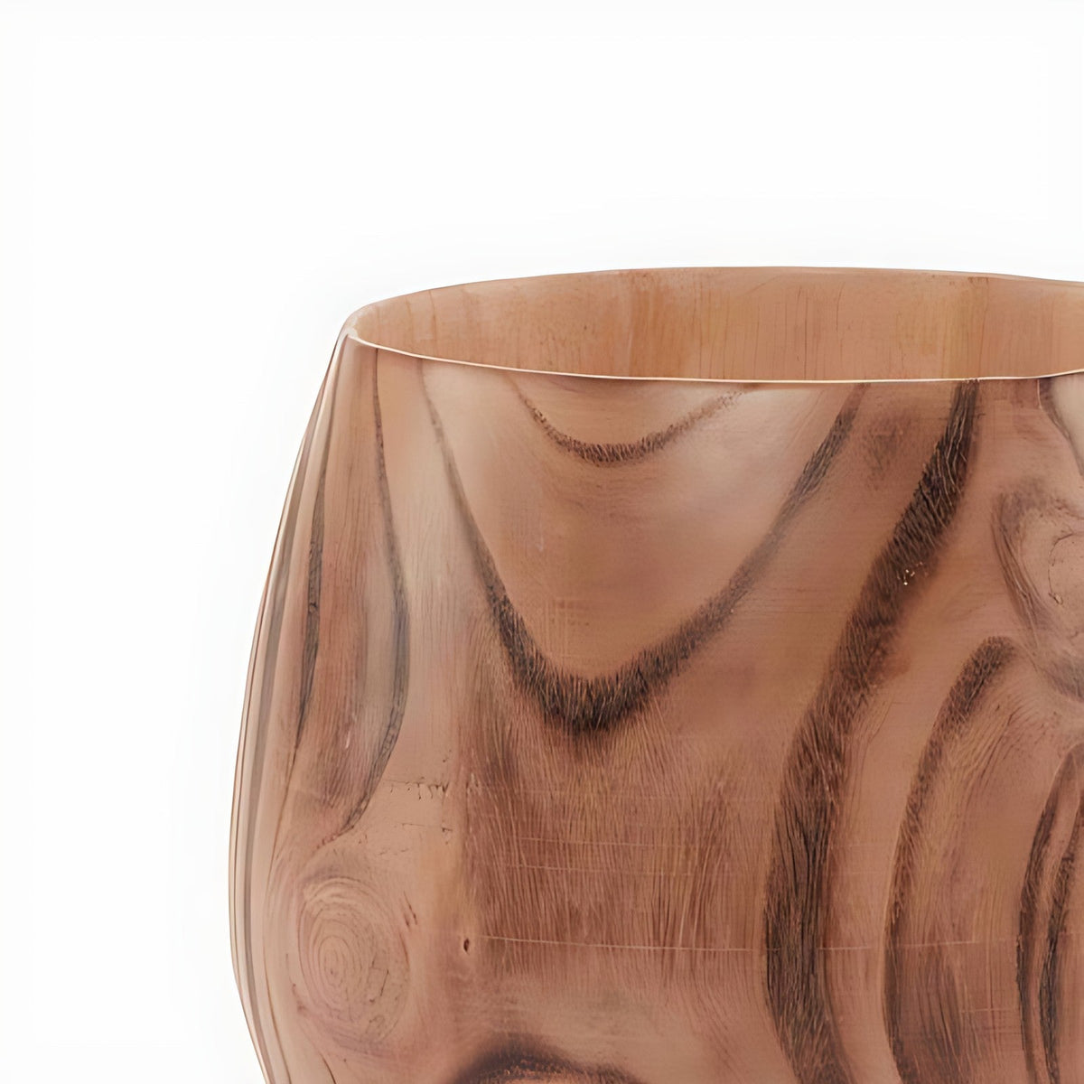 Skittle Walnut Wood Bud Vase by Kazuri, photo 2 of 4
