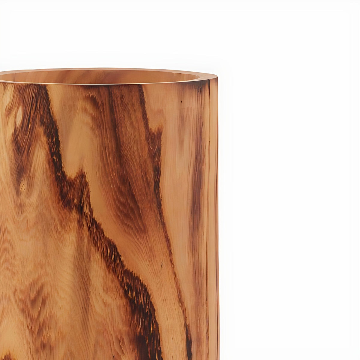 Stout Walnut Wood Vase by Kazuri, photo 2 of 4