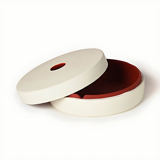 Streto Round Papier Mâché Lidded Box by Kazuri