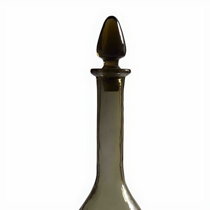 Victoria Smoky Olive Glass Decanter with Stopper by Kazuri, photo 3 of 4