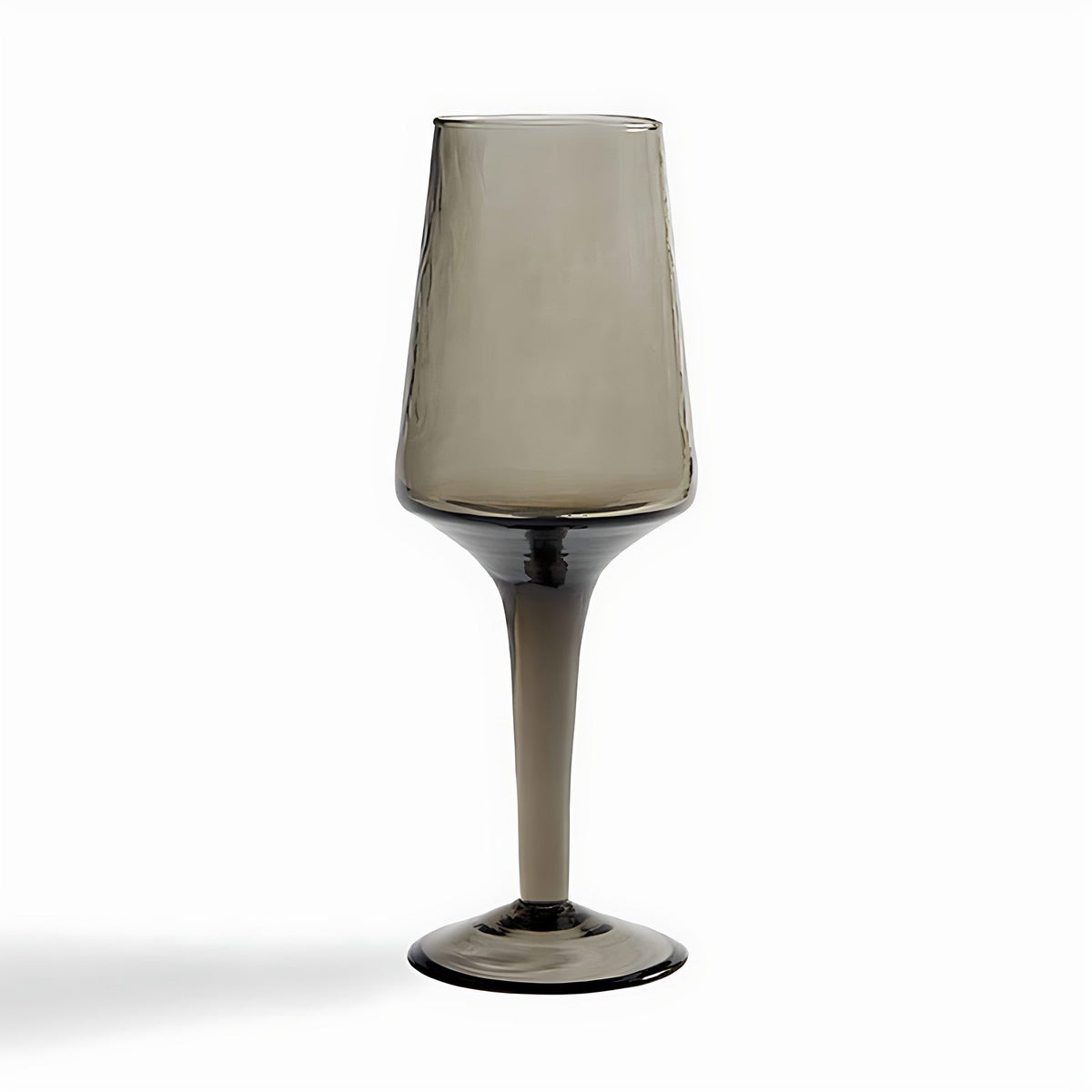 Victoria Smoky Grey Wine Glasses by Kazuri