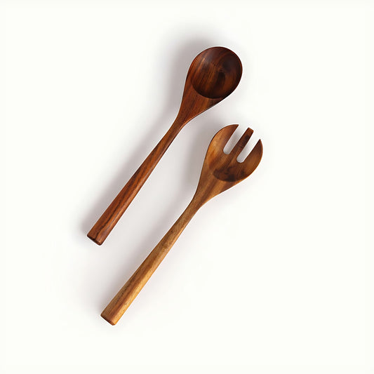 Acacia Wood Salad Servers by Kazuri
