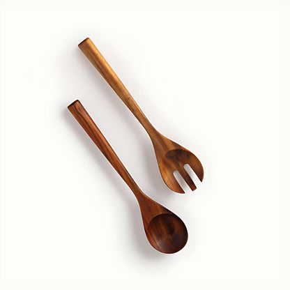 Acacia Wood Salad Servers by Kazuri, photo 2 of 3