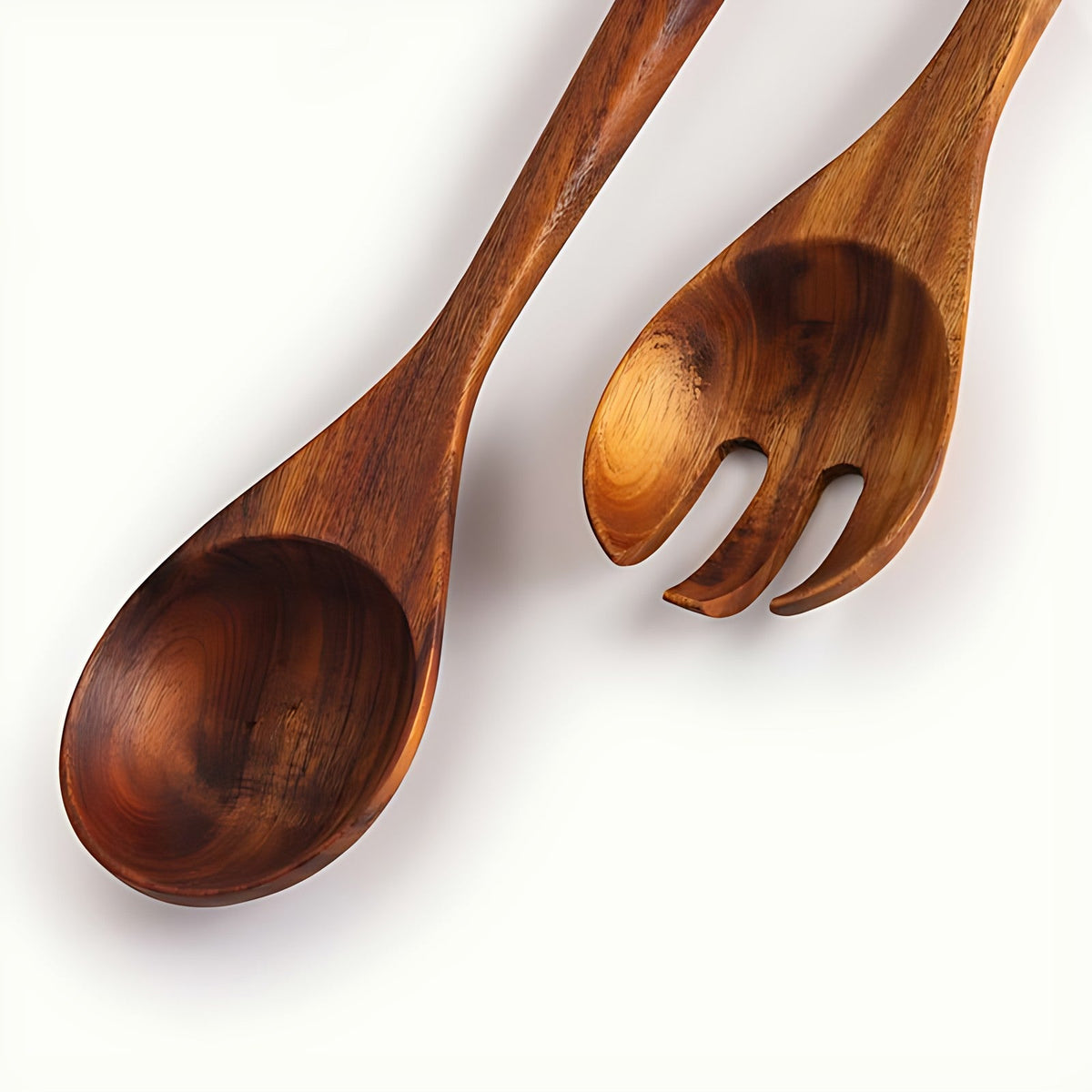 Acacia Wood Salad Servers by Kazuri, photo 3 of 3